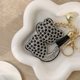 thumbnail image 6 of Wrapables Crystal Bling Key Chain Keyring with Tassel Car Purse Handbag Pendant, Exotic Cat, 6 of 6