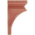 thumbnail image 2 of Ekena Millwork 6"W x 6 3/4"D x 12"H Large Nevio Wood Vintage Decor Corbel, Salvage Red, 2 of 6