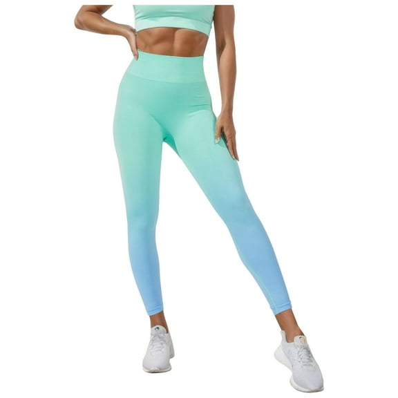 Sngxgn High Waisted Leggings for Women Thermal Tights(Mint Green,L)