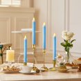 thumbnail image 5 of KSWING Upgraded Real Wax LED Flameless Light Blue Taper Candles with Remote, 6 PCS Candlesticks Battery Operated 3D Flickering - 9.6" Long Realistic Fake Candle Sticks for Home/Wedding/Xmas Decor, 5 of 18