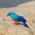 thumbnail image 2 of Artificial Feathered Blue Birds Statue - Funny Sculpture Ornaments Décor - indoor and outdoor Figurines, 2 of 4