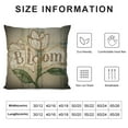thumbnail image 5 of Creowell Spring Floral Pillow Cover - 'Bloom' Daisies Farmhouse Rustic Cushion Case, Perfect for Sofa Couch Country Home Decor, 5 of 5
