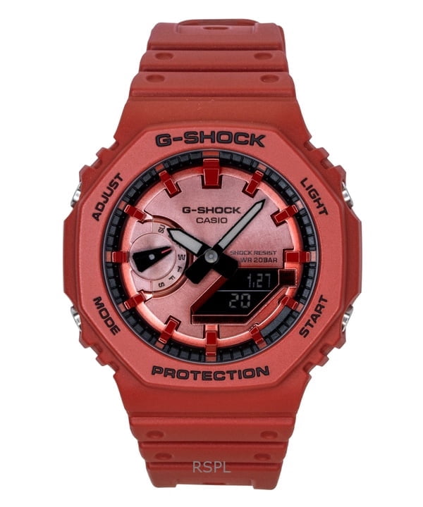 Casio G Shock Men's Watch, Red Resin, Tide Graph, G7900A-4D