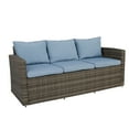 thumbnail image 4 of Incadozo 5PC All-Weather Wicker Patio Seating Set, Gray/Blue, 4 of 12
