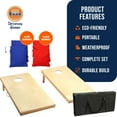 thumbnail image 2 of Open Box Driveway Games Wood Cornhole Game w/All Weather Bag for Storage, 2 of 12