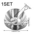 thumbnail image 7 of Shaved Ice Bowl Set Korean Style Dessert Bowl Stainless Steel Salad Bowl Small Ice Cream Cups Household Fruit Bowl for Snacks, 7 of 7