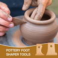 thumbnail image 3 of 7 Pieces Pottery Tools Pottery Foot Shaper Tools Pottery Trimming Tools Pottery Profile Rib Bundle Foot Shaper, 3 of 6