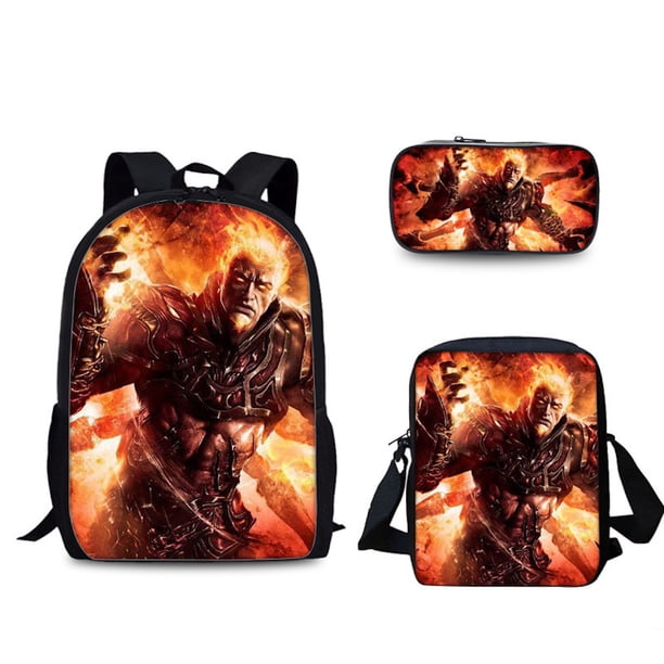Set de mochilas Kratos School de 3 piezas para estudiantes