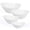 White, variant on LaGlint 66 OZ Salad Bowl Set of 2, 10 Inch White Opal Glass Oval