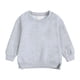 thumbnail image 3 of Suéter Herrnalise para niños y niñas, cuello redondo, tallas pequeñas y medianas, jersey de forro polar de color liso, liquidación., 3 of 8