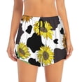 thumbnail image 2 of Picia Sunflowers Country Pattern Women's 2 in 1 Athletic Running Shorts High Waisted Workout Casual Gym Sweat Shorts with Comfy Liner Zipper Pockets-Large, 2 of 9