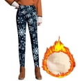 thumbnail image 5 of Puntoco Mujer Navidad Impreso Cálido Apretado Grueso Felpa Lana Cintura Pantalones Pantalones Leggings Puntoco Puntoco-6389, 5 of 5
