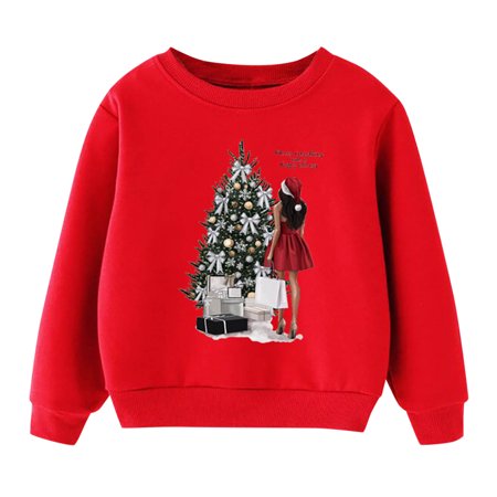 

Boys Toddler Jacket Christmas Kids Child Baby Boys Girls Cartoon Letter Long Sleeve Sweatshirt Tops Xmas Outfit Toddlers Hoodies Boys