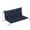 Navy Blue, variant on Outsunny 2 Seater Garden Bench Cushions, 4.7 Inch Thick Outdoor Soft Pad