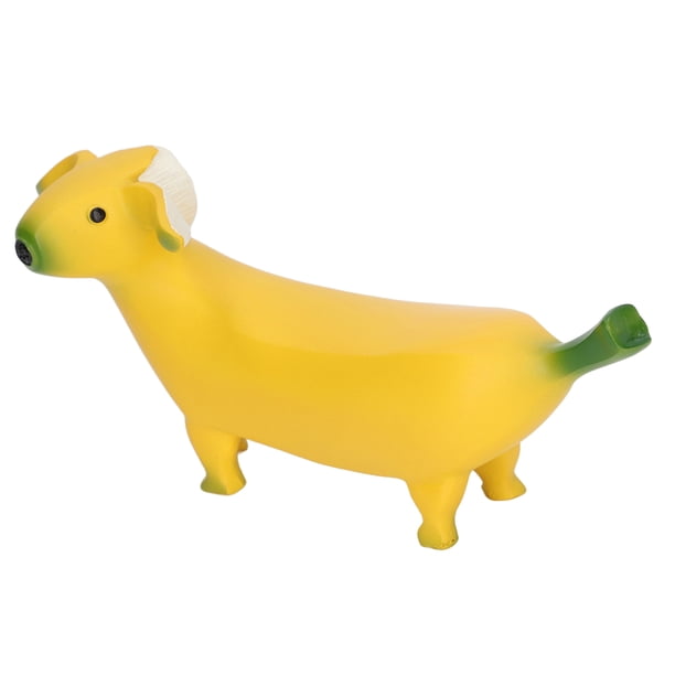 Banana Dog Resin Decoration,Banana Dog Sculpture Resin Funny Banana Dog Decoration Banana Dog