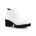 thumbnail image 1 of Unique Bargains Women's Lug Sole Block Heel Chelsea Ankle Boots, 1 of 8
