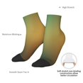 thumbnail image 6 of Fuzoiu Orange To Teal Gradient Print Adult Socks, Crew Moisture-wicking Socks, Unisex Cushion Crew Socks,Casual Sports Ankle Socks, 6 of 7