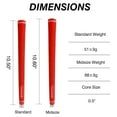 thumbnail image 4 of MAZEL Rubber Golf Grips Set of 10 - Midsize/ Standard Non-Slip Performance All-Weather Golf Club Grips for Driver,Chipper,Iron,Hybrid, 4 of 5