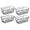 Black-4pack, variant on Refrigerator Freezer Organizer Wire Storage Basket, Farmhouse Food Wire Bins Container with Handles for Kitchen, Pantry, Freezer, Cabinet, Car, Bathroom Black 4 Pack