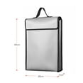 thumbnail image 3 of Fireproof Fireproof Document Bags Waterproof Liquid Silicone Material Heat Insulation 1200 degrees Celsius  Fire Resistant Big Capacity Safe Bag for File Cash Passport Tablet, 3 of 7