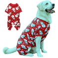 thumbnail image 1 of Pijama Lanyarco Muñeco de Nieve de Navidad para Perros Grandes Rojo XL, 1 of 6