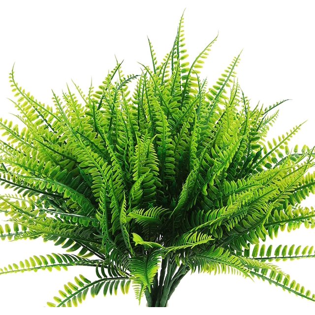 Arbustos artificiales de plantas de helecho de Boston, arbustos de plantas de imitación, vegetación resistente a los rayos UV para el hogar, oficina, jardín, decoración interior y exterior Sincero Hogar