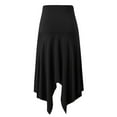 thumbnail image 7 of Sngxgn Women Skirt Vintage High Waist Pleated Skirt(Black,L), 7 of 7
