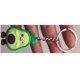 thumbnail image 5 of Un llavero verde aguacate, 5,5 cm x 3 cm, bonito y creativo colgante de mochila de silicona para cambiar bolso escolar JM Rojo Verde, 5 of 5