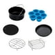 thumbnail image 1 of Accesorios para freidora de aire, molde con tapa para freír pollo, estante multis, soporte de metal antiadherente, juego de piezas para freidora de 7 pulgadas Sunnimix Piezas de la freidora de aire, 1 of 8