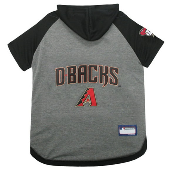 Pets First MLB Arizona Diamondbacks Hoodie Tee Shirt for Dogs and Cats, Warm and Comfort - Medium