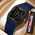 thumbnail image 3 of Digital Watches for Men Women Waterproof Unisex Digital Sports Watch Square Stopwatch Countdown Alarm Analog Silicone Strap Transparent Case Wristwatch, 3 of 6