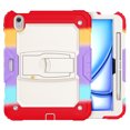 thumbnail image 2 of for iPad Air 11 inch (2026 M4/2025 M3/2024 M2) Case, 3in1 Heavy Duty Shockproof Tablet Case with Stand, Shoulder Strap, Rainbow Red, 2 of 7