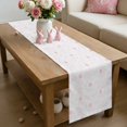 thumbnail image 6 of Easter Bunny Table Runner 72 Inches Long for Kitchen Dining, Pink Eggs Cute Rabbits Cartoon Dresser Scarf Farmhouse, Dining Table Decorations for Wedding/Parties, 14 x 72 In, 6 of 8