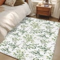 thumbnail image 5 of Sage Green Eucalyptus 3'x5' Washable Rug, Spring Watercolor Botanical Leaves Non-Slip Area Rugs for Entryway Kitchen Classroom, StainResistant Dorm Throw Carpet, Low Pile Soft Indoor Floor Mat, 5 of 9