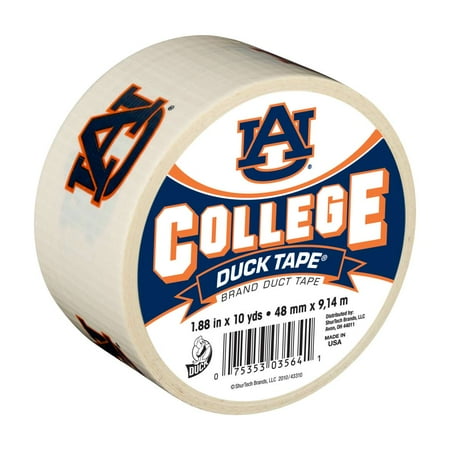 Duck Brand College Logo Duck Tape, 1.88" x 10 yard, Auburn Tigers