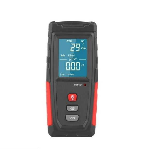 1 x EMF Meter Rechargeable LCD Digital EMF Detector Dual Tester for Electromagnetic Field Radiation