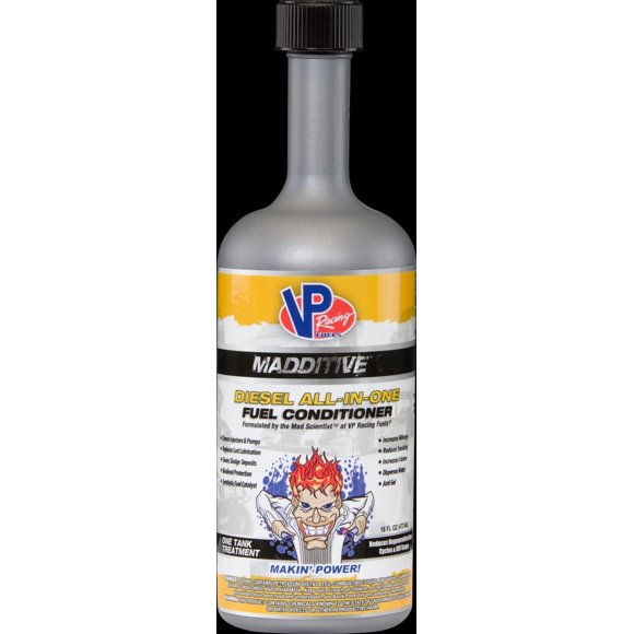 VP Racing Fuels Fuel Additive 2838 For Diesel; Fuel Conditioner; Single; 16 Ounce Bottle; Treats Up To 35 Gallons