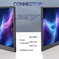 thumbnail image 4 of Monitor portátil VIVO STAND-PM01M de 15,6 pulgadas con soporte para portátil, 4 of 9