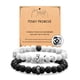 thumbnail image 5 of Pulsera de regalo para pareja, pulsera de acero inoxidable con letras de amor, pulsera de anillo de acero turquesa blanco esmerilado negro, traje, 5 of 6