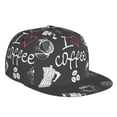 thumbnail image 2 of Goofa I Love Coffee Printed Men's Baseball Cap,Straight Brim Hat,Golf Dad Hat,Versatile Style,Sun Protection Cap,Travel Hat, 2 of 9