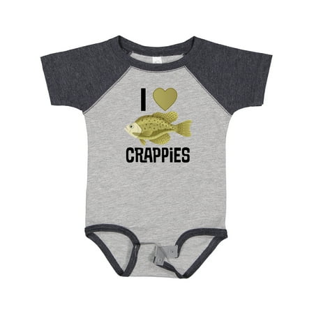 

Inktastic Crappie Fishing I Love Crappies Gift Baby Boy or Baby Girl Bodysuit