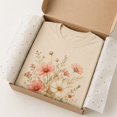 thumbnail image 4 of Wildflower Botanical Bouquet Graphic Tee | Vintage Floral Cottagecore T-Shirt for Women | Boho Garden Nature Top, 4 of 9