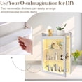thumbnail image 5 of NestE-11x16 Shadow Box Frame with Light, Memorial Display Case with Shelves and Top Platform, Deep Wedding Shadow Box for Wedding Flowers, Bridal Memories and Wedding Gifts, White, 5 of 13