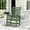 Avocado Green, variant on SERWALL Oversized Outdoor Rocking Chair Set of 2, All-Weather HDPE Patio Rocker with Wide Armrests for Porch, Patio & Lawn, Black