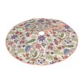 thumbnail image 2 of Bingfone Christmas Tree Skirt Mat Christmas Decoration Interior 30" -Paisley Flowers, 2 of 6