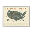 thumbnail image 2 of Stupell Industries United States National Parks Adventure Map Green Orange, 20 x 16, Design by Daphne Polselli, 2 of 5