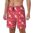 thumbnail image 1 of Balery Hello Summer Flamingo Bañador para hombre, shorts de playa de secado rápido con entrepierna y forro de compresión-XX-Large, 1 of 6