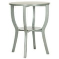 thumbnail image 2 of SAFAVIEH Rhodes Solid Rustic Round Pedestal Accent Table, Barn Blue, 2 of 5