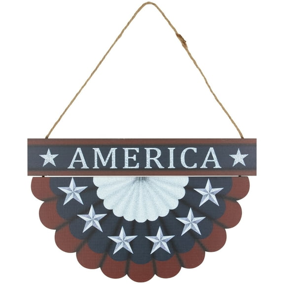 Northlight America Wall Bunting Patriotic Hanging Decoration - 11.75"
