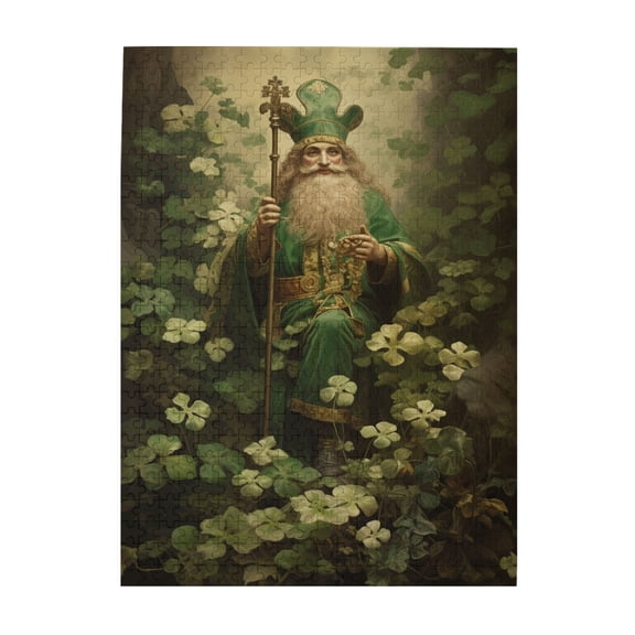 500 PCS St. Patrick'S Day Puzzles For Adults 500 Pieces,Create A Festive Atmosphere,Family Fun Holiday Jigsaw,Vintage Style Wooden Jigsaw Puzzles,Creative Activity Hobbies For Adults